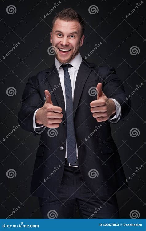 Portrait Of Young Happy Businessman Stock Image Image Of Executive