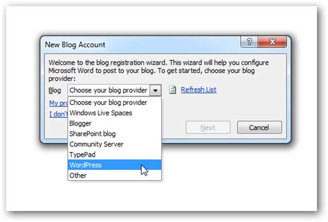 How To Create And Publish Blog Posts In Word 2010 And 2007
