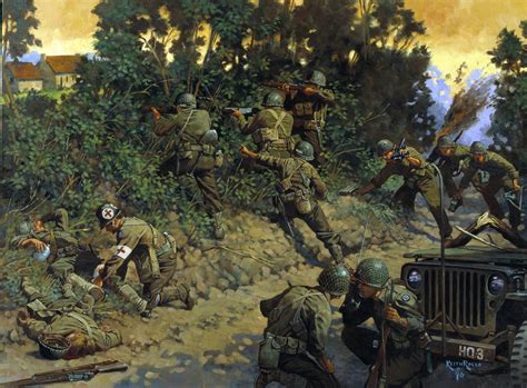 Ww2 Battle Scene Art A Military Photos And Video Website