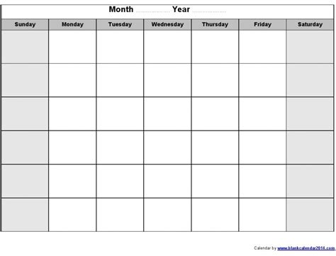 Get The Best Free Calendar Templates Online Print Blank Calendars