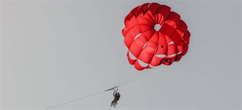 Parachute Paragliding Red Free Image Download