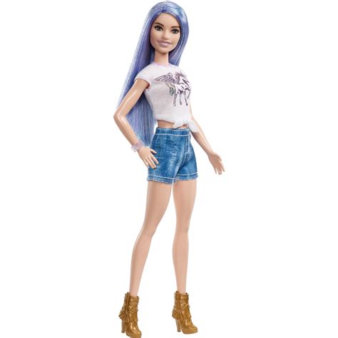 Barbie Fashionistas Doll Original Body Type Wearing Unicorn Top