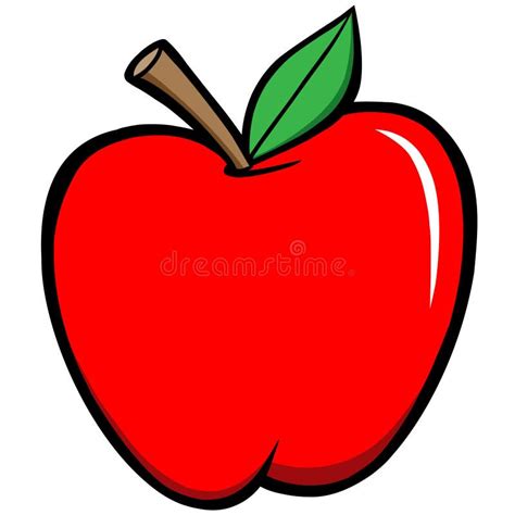 Apple Stock Vector Illustration Of Food Fruit Healthy 53440265