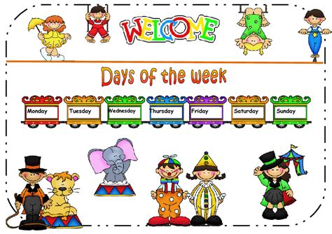 Days Of The Week Classroom Poster