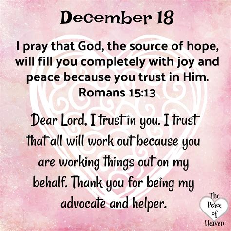 December 18 | Daily spiritual quotes, Daily bible verse, Christian