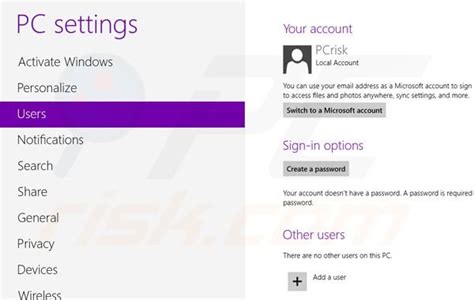 Select start > settings > accounts > email & accounts. How to create and remove user accounts on Windows 8?