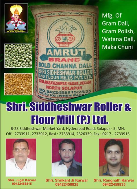 Shri Siddheshwar Roller And Flour Mill Pvt Ltd Pulses Mills Dal