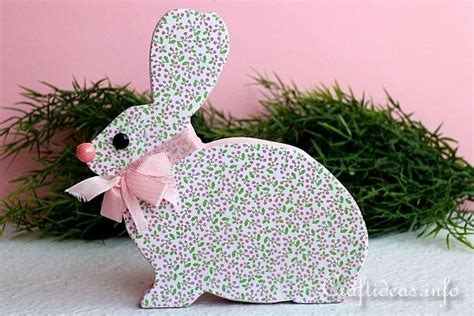 Woodcraft For Easter Wooden Easter Bunny Embellished
