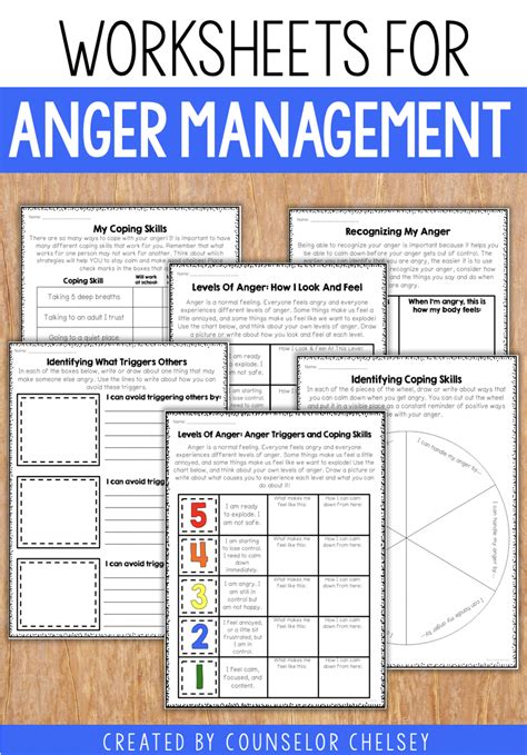 Anger Management Worksheet For Teenagers