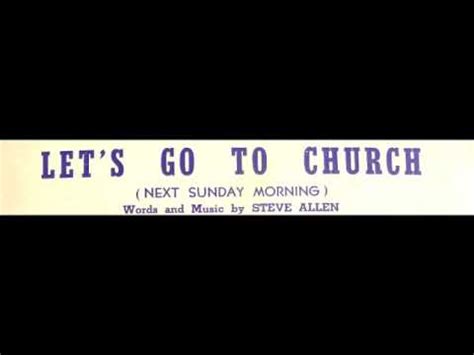 Let S Go To Church Next Sunday Morning Jack Smith And Margaret Whiting YouTube