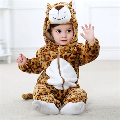 Leopard Baby Boys And Girls Animal Onesies Cute Costume High Quality