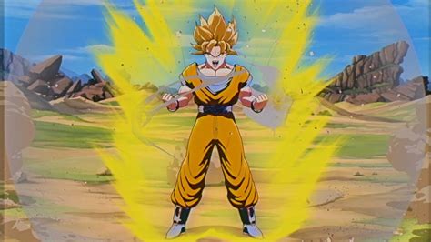 Dbz Goku S Super Saiyan Transformation Cg Youtube