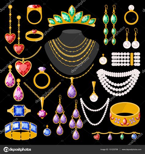 Set Of Cartoon Jewelry Accessories Stock Vector Image By ©vectorshow