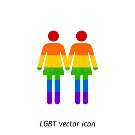 Lgbt Lesbians Vector Icon Illustration For Web And Mobile Application