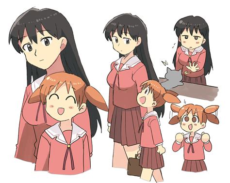 Tsubobot Mihama Chiyo Sakaki Azumanga Daioh Azumanga Daiou 2girls