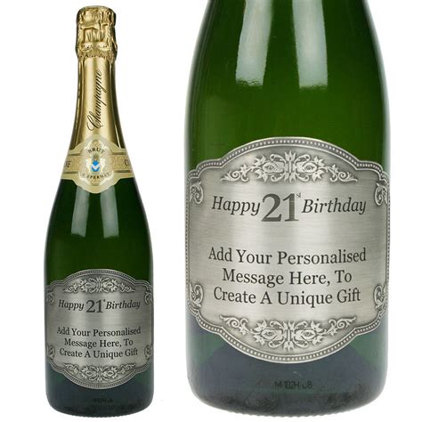Personalised Classic 21st Birthday Champagne By Tsonline4u