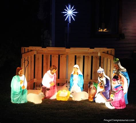 Build A Frugal Outside Nativity Stable Frugal Campasaurus