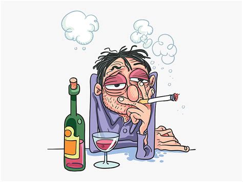 Man Drinking Alcohol Clipart