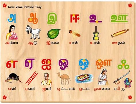 Tamil Alphabet Chart Pdf
