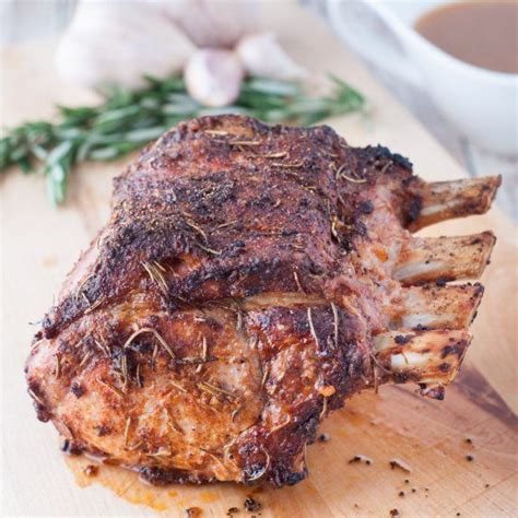 Let the roast set at room temperature for 30 to 60 minutes. This pork loin rib roast is perfect! It's full of flavor ...