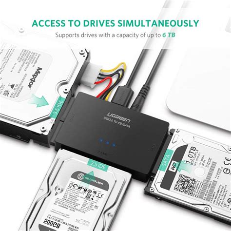 Usb 3.1 type c sata cables converter male to 2.5'' hdd/ssd drive wire adapter wired convert features: USB 2.0/ USB 3.0 to SATA+3.5 IDE + 2.5IDE converter USB 3 ...