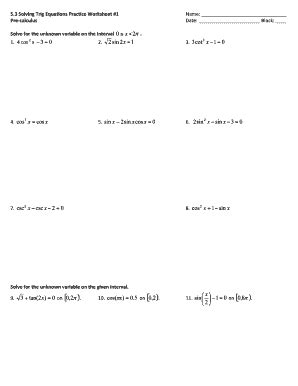 Printable Precalculus Worksheets - Precalculus Polynomial Functions ...