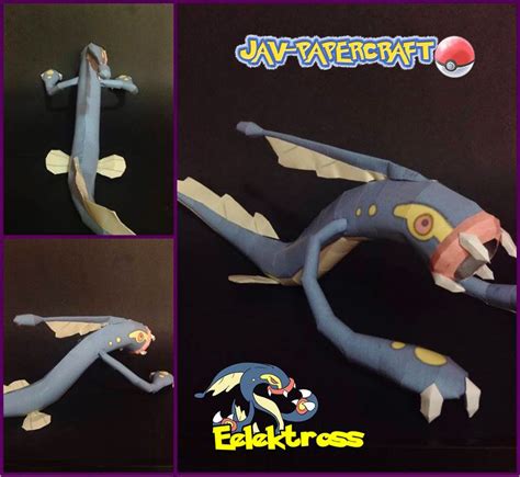 Pokemon Eelektross Papercraft ~ Free Papercraft Paper