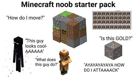 Minecraft Noob Starter Pack Starterpacks