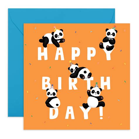 Panda Birthday Card Printable Cards