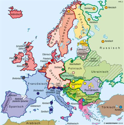 Diercke Weltatlas Kartenansicht Europa Sprachen 978 3 14 100800
