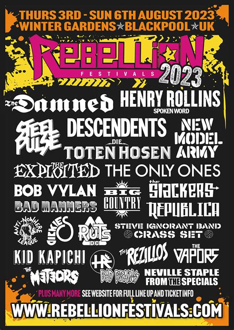 The Rebellion Festival 2023 Is Gearing Up To Welcome Thousands Of Fans Back To It S Spiritual