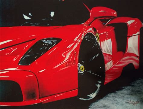 Ferrari Enzo Dibujo Por Nicky Chiarello Artmajeur