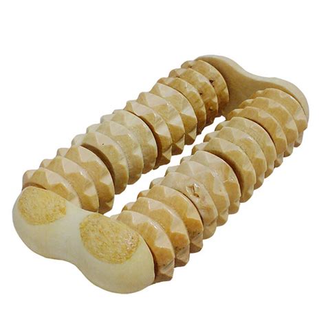 2pcs Wooden Massage Wood Roller Hand Held Massager Stress Relief Health Relax Therapy Body
