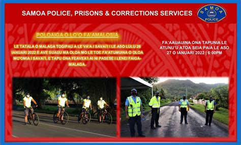 news samoa police prisons and corrections services