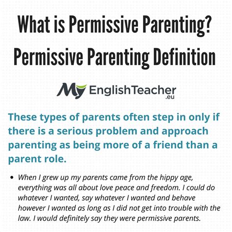 What Is Permissive Parenting Permissive Parenting Definition