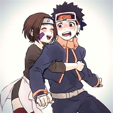 Tags Fanart Naruto Pixiv Nohara Rin Uchiha Obito Fanart From Pixiv Pixiv Id 3936903