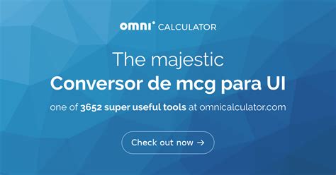 Conversão Mcg Para Ui