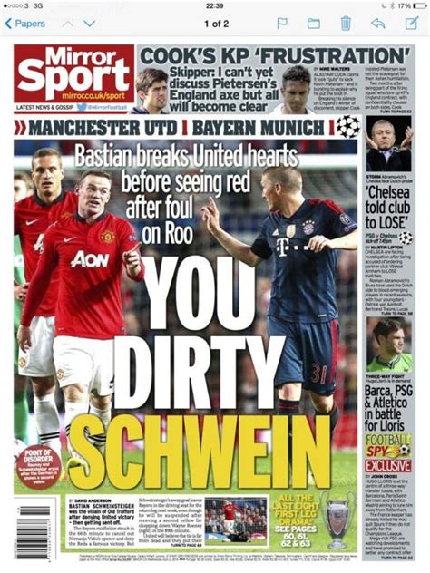 Broadsheets broadsheet refers to the most common newspaper format. Bayern Munich ban the Mirror & the Sun for "insulting and ...
