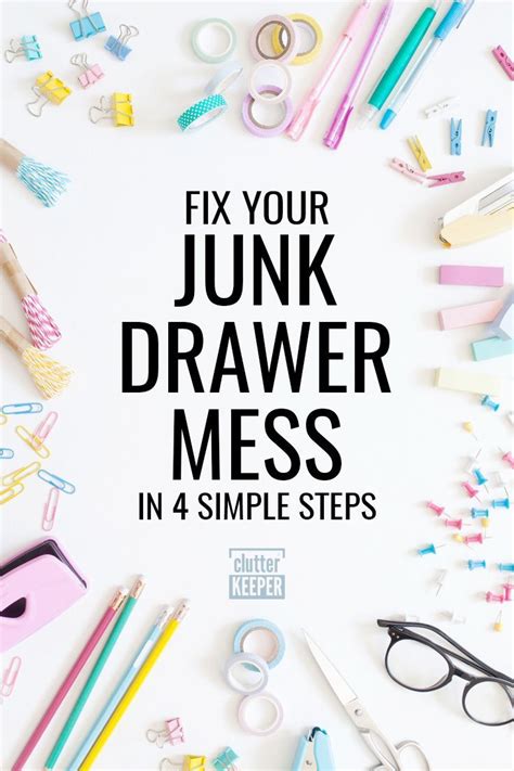 how to get rid of your junk drawer once and for all junk drawer junk drawer organizing