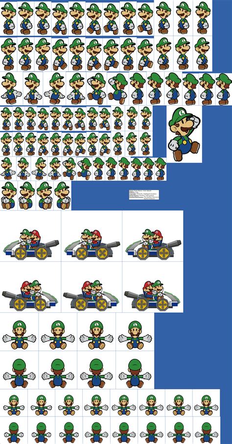 Super Mario Kart Luigi Sprite Sheet Systemplm