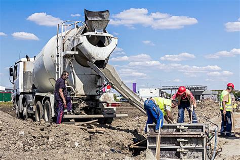 Best Concrete Cement Pouring Truck Stock Photos Pictures And Royalty