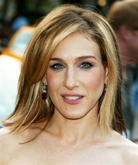 Curly long blonde hair is what she is known for, but she has rocked various different hairstyles throughout the years. Sarah Jessica Parker Medium Straight Hairstyle with Side ...