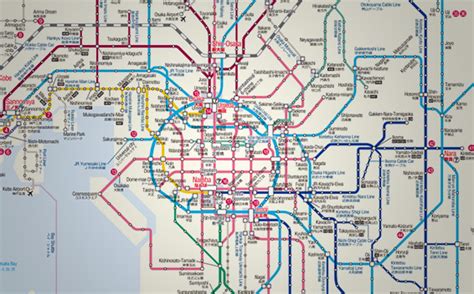 Tokyo Japan Rail Map System Map