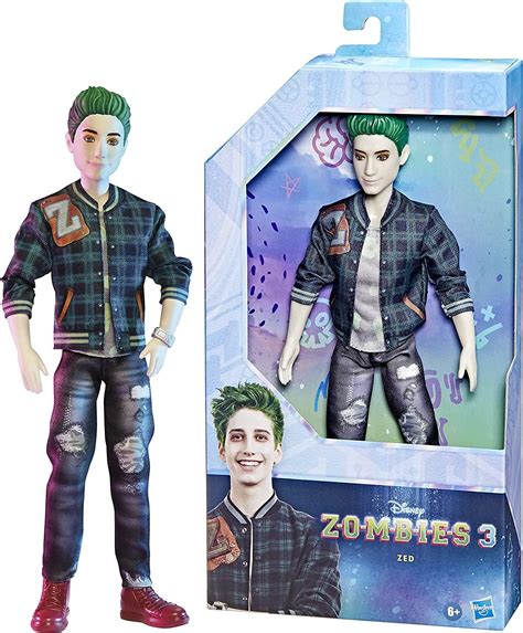 Buy Disney Zombies 3 Zed Fashion Doll 12 Inch Zombie Doll With Green