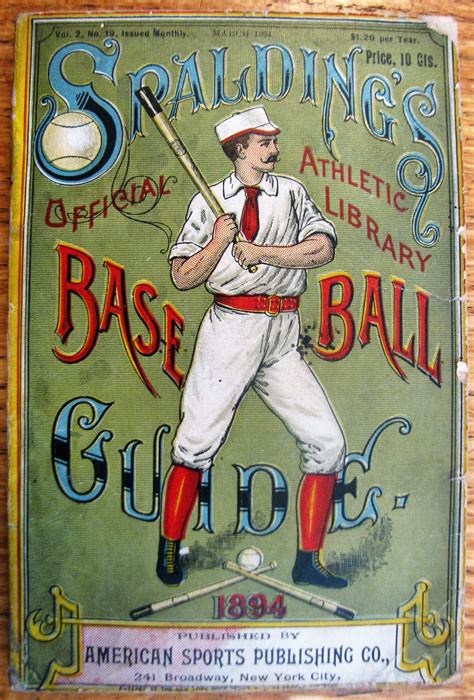 Lot Detail 1894 Spaldings Official Baseball Guide