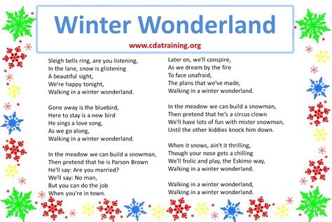 Winter Wonderland Printable Pictures