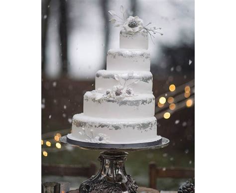 33 Winter Wedding Cakes Perfect For Your Festive Day Winter Wedding
