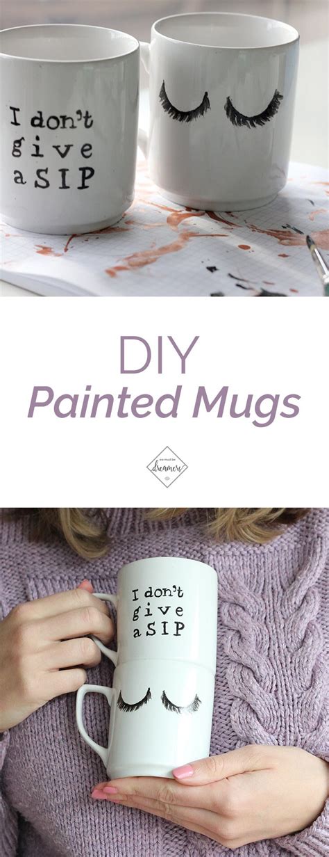 Diy Craft Hand Painted Mugs We Must Be Dreamers Painted Mugs Hand