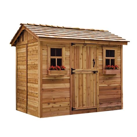 Outdoor Living Today 9 Ft X 6 Ft Gable Cedar Wood Storage Shed In The