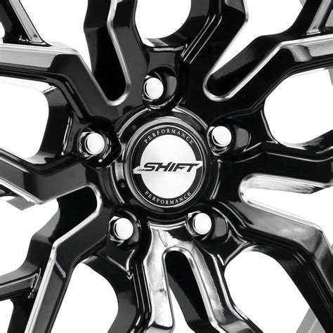 Shift Wheels 20 Spring Wheels Gloss Black With Milled Accents Rims